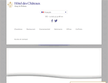 Tablet Screenshot of hoteldeschateaux.com
